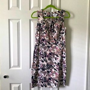 Dusty Rose, Grey and Sand Loft Dress